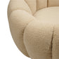 Armchair Delazo, cream color, H64xD93cm, seat height 41cm