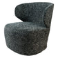Armchair Daras, swivel 360, H76x76x73cm, seat 43cm