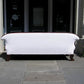 Jamaican Cuban Mahogany Upholstered Sofa