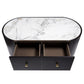 Sintered Stone Coffee Table – Oak Veneer & MDF Modern Design
