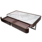 Sintered Stone Coffee Table – Modern Metal & Ash Veneer Design