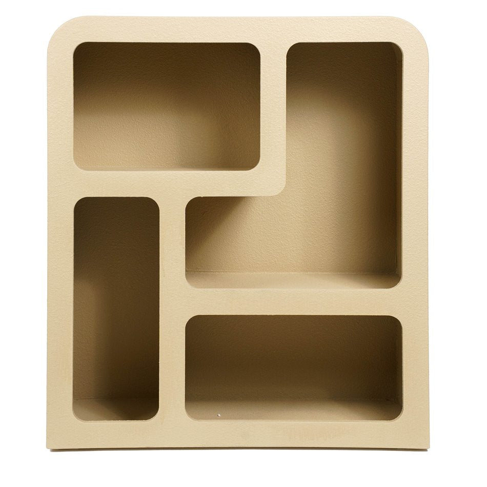 Etagere Soleya 4 medium beige, MDF, H85x75x30cm