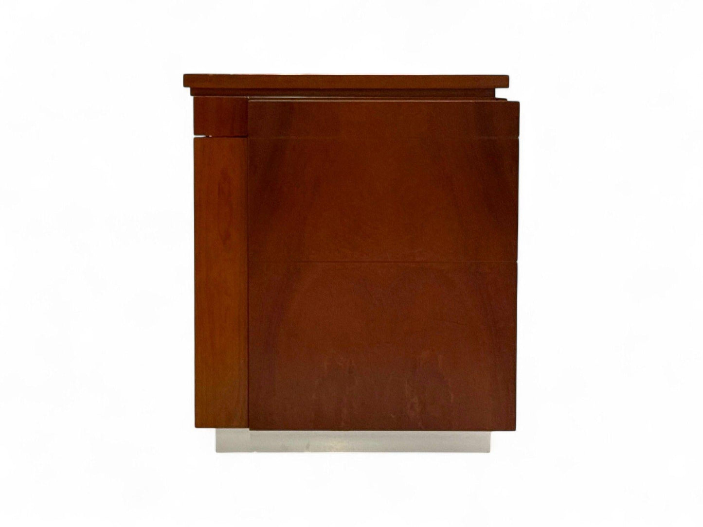Steelcase Cherrywood & Steel Sideboard – Office Credenza, 2000s