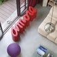 Slide Design Amore Bench in Flame Red by Giò Colonna Romano