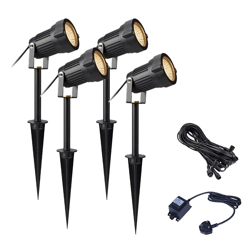 EasyFit 12V Garden Lights – Bloom LED Spotlight Kit (4 Lights)