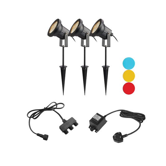 EasyFit 12V Garden Lights – Scene LED Spotlight Kit (3 Lights)