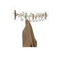 Coat rack with 8 hooks Bird Party, metal, H19x102x6cm
