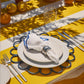 Yellow and White Striped Cotton Tablecloth – 235 x 335 cm