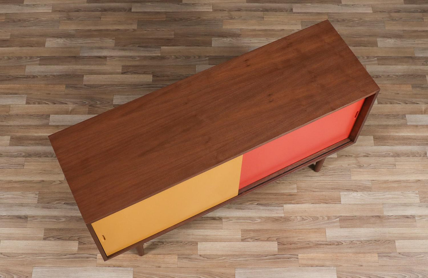 Custom Multi-Color Lacquered Credenza – Mid-Century Modern
