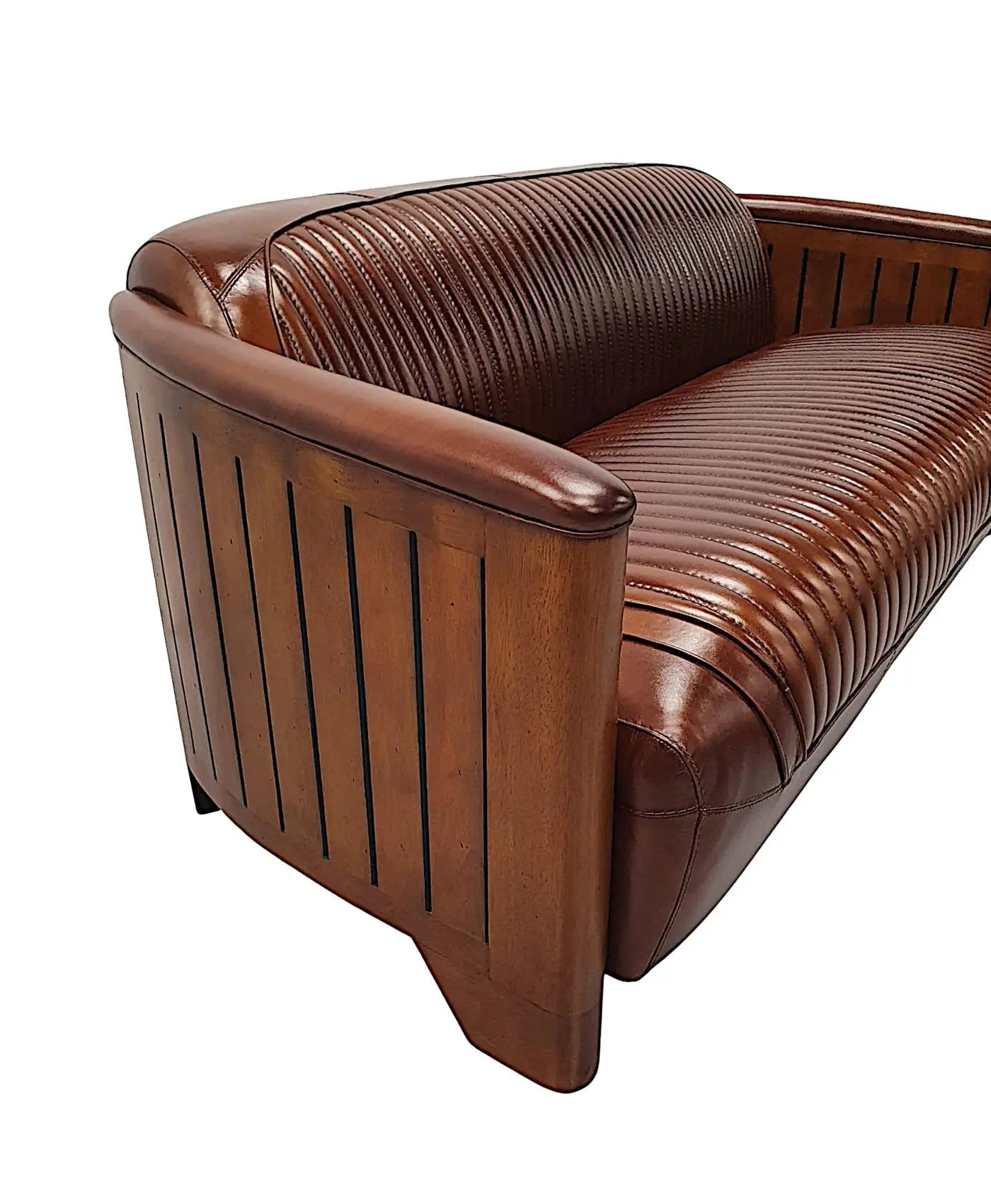 Stunning Three Seater Sofa in the Aviator Style