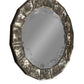 Round Segmented Antiqued Mirror Framed Mirror