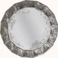 Round Segmented Antiqued Mirror Framed Mirror