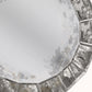 Round Segmented Antiqued Mirror Framed Mirror