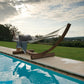 Amanda Hammock Outdoor Collection – Free-Standing Hammock with Wood or Steel Base