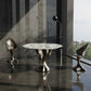 Indoor/Outdoor 5-Piece Dining Set In Matte White Lacquer