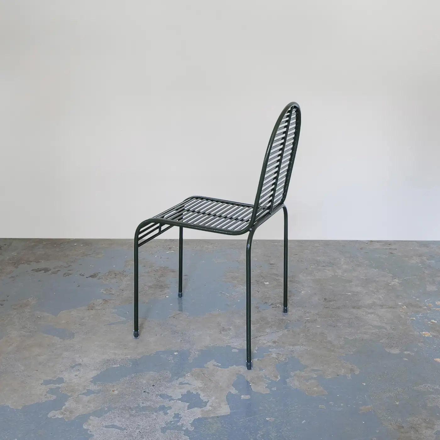 Contemporary Green Metal Garden Dining Set