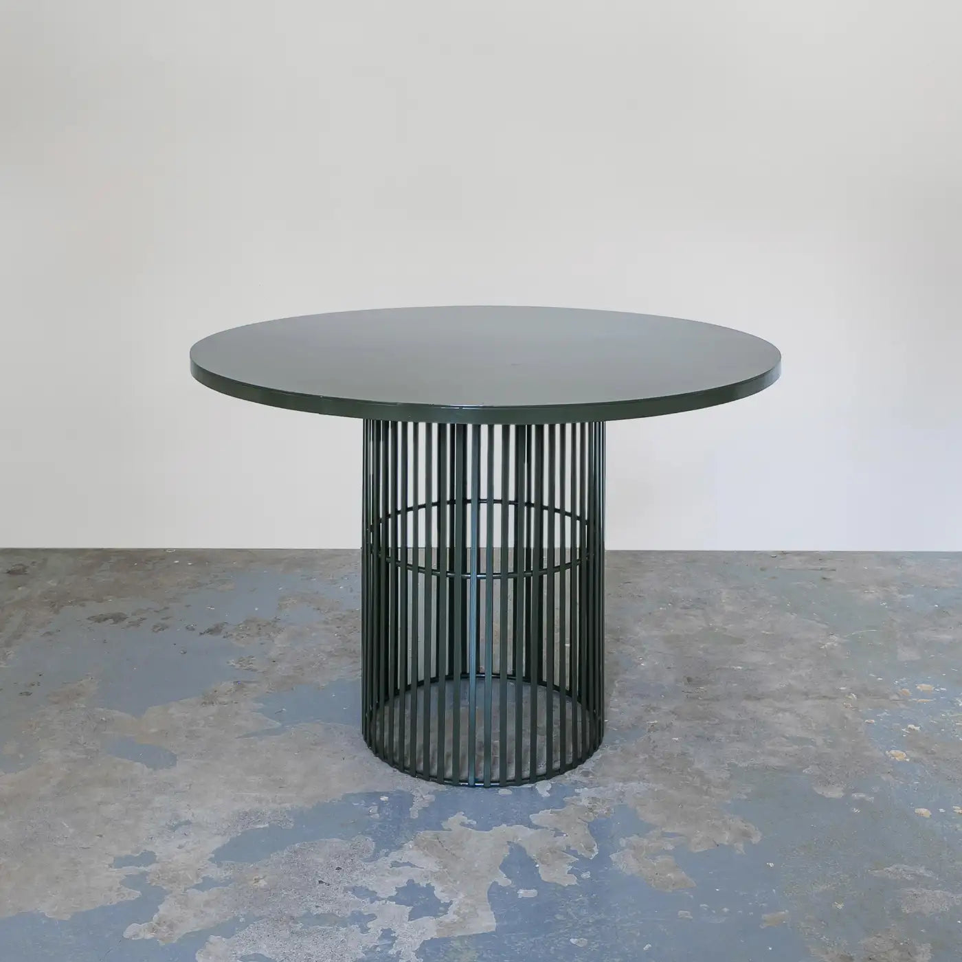 Contemporary Green Metal Garden Dining Set