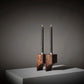 Brutalist Candle Holder R:2 - Solid Black Oak
