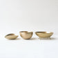 Set of Three Decorative Brushed Brass Bowls Vide-Poche