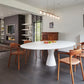 Contemporary Oval Marble Dining Table 290/75