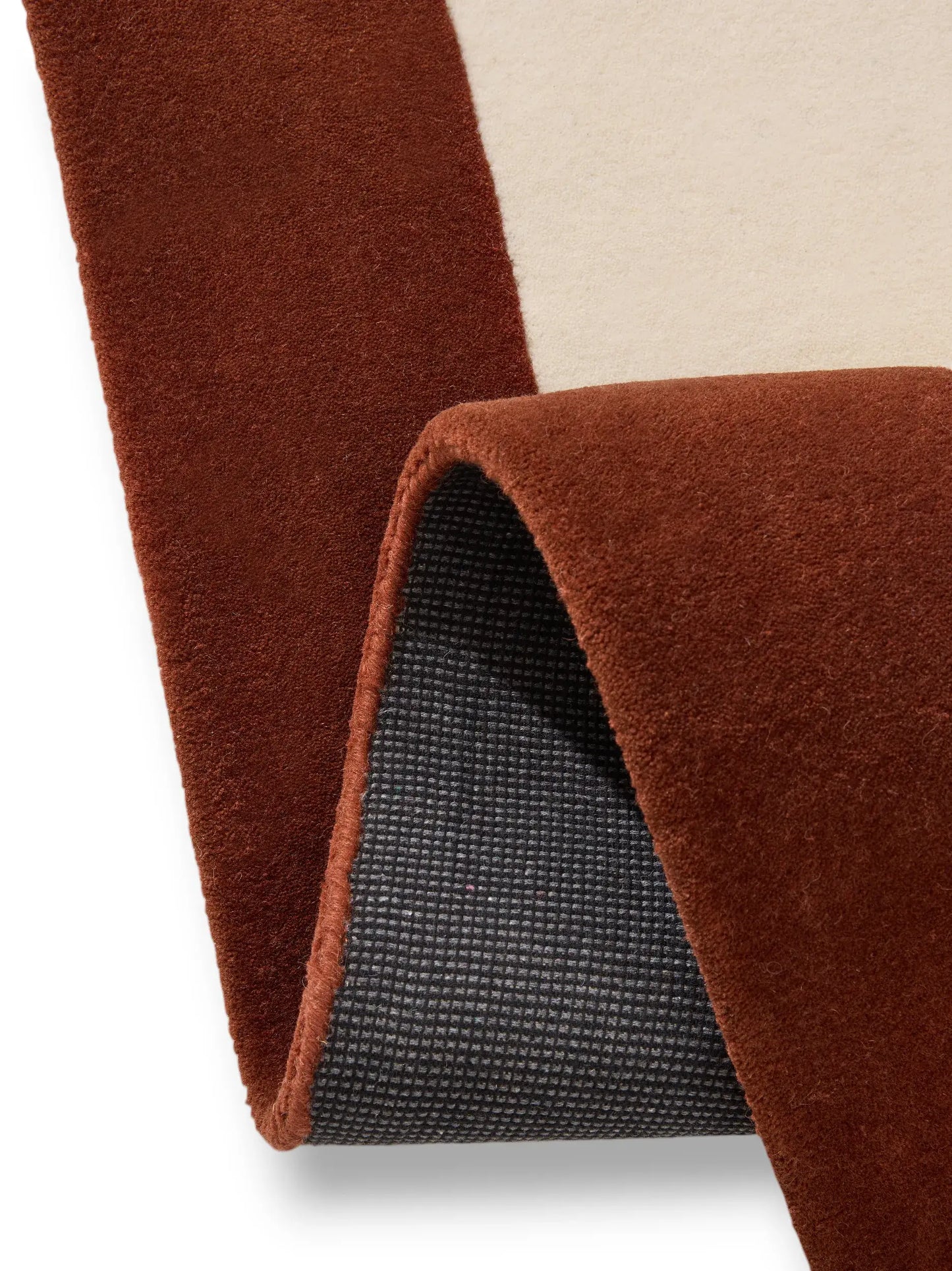 Cream & Red Luxury Wool Rug