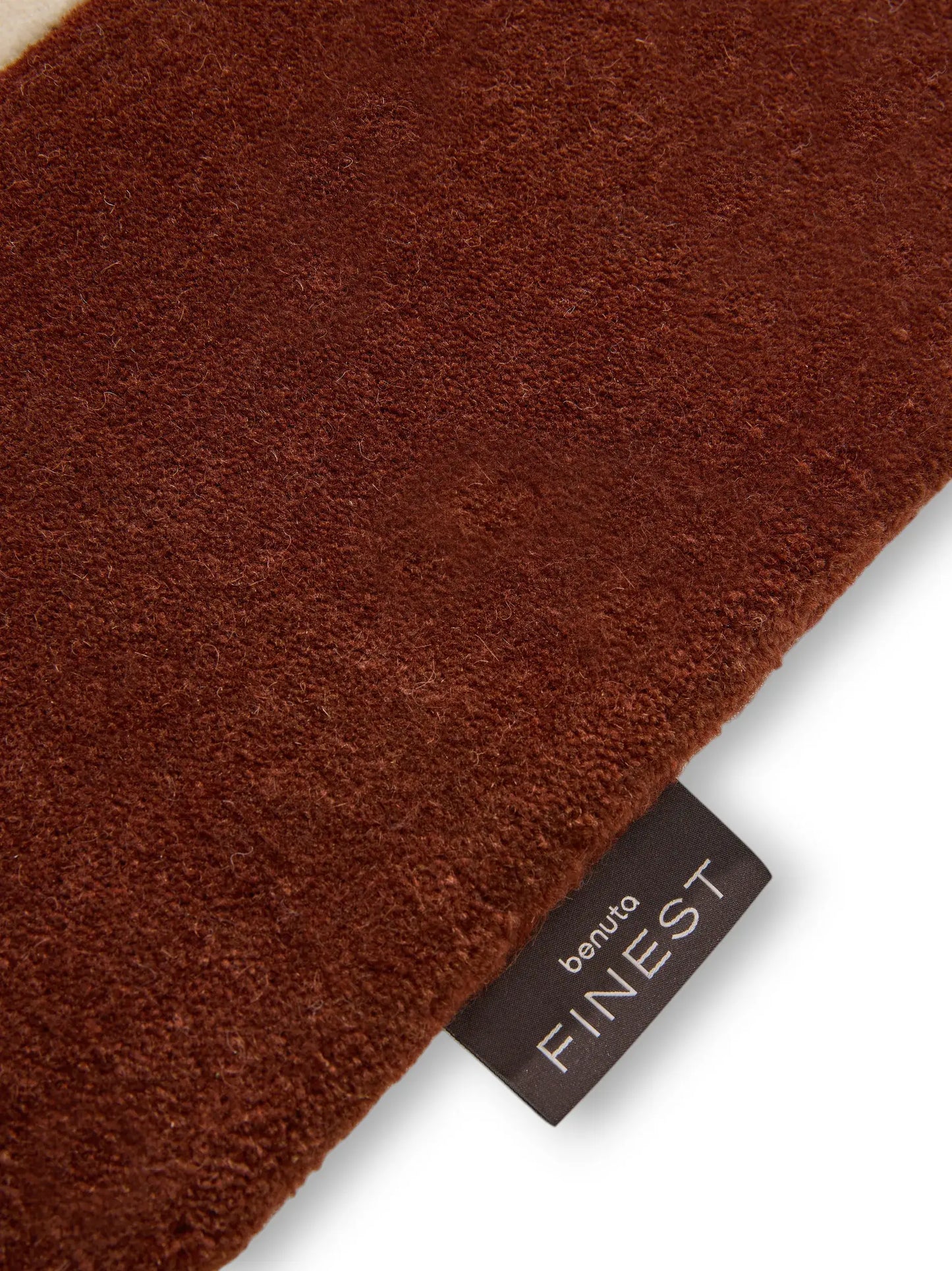 Cream & Red Luxury Wool Rug