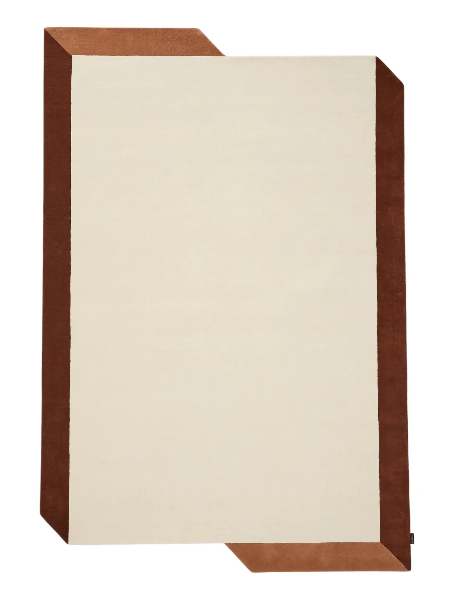 Cream & Red Luxury Wool Rug