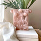 Rectangle Bubble Vase in Pink Resin
