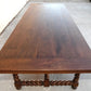 Expandable Barley Twist Dining Table Made from Walnut