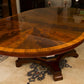 Custom Regency Style 56" Diameter Mahogany Dining Table