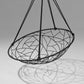 Decorative hanging basket with stained glass design on a gray background