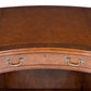 Burr Walnut Kidney Pedestal Desk with Leather Writing Surface