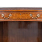 Burr Walnut Kidney Pedestal Desk with Leather Writing Surface