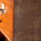 ENGLISH GEORGIAN STYLE MAHOGANY FIVE-DRAWER CHEST WITH BRUSH SLIDE