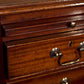 ENGLISH GEORGIAN STYLE MAHOGANY FIVE-DRAWER CHEST WITH BRUSH SLIDE