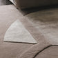 Elegant Taupe Wool & Lyocell Designer Rug