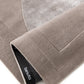 Elegant Taupe Wool & Lyocell Designer Rug