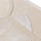 Minimalist Cream Wool & Lyocell Art Rug
