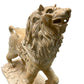 Vintage Folk Art Carved Wood Juvenile Size Carousel Figure of a Standing Lion