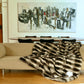 Luxury Real Chinchilla Throw Blanket – Handcrafted in Italy with Silk Lining