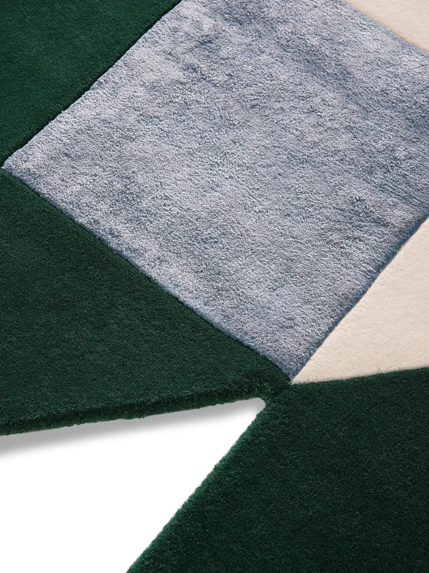 Multicolour Geometric Rug – Blue/Green