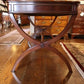 Custom Mahogany Crossed Sabre Leg Writing Table
