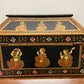 Anglo Indian Decorative Box with Painted Figures of Dancers