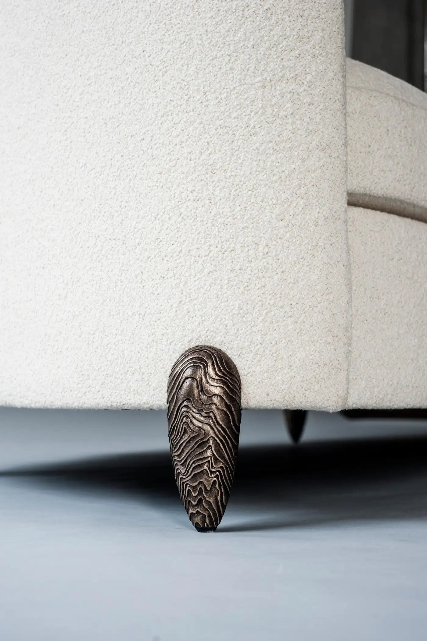 Drift Sofa with Hand-Cast Antique Bronze Legs