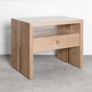 Solid Walnut Jameson Nightstand – Waterfall Design with Soft-Close Drawer