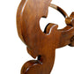 17th Century Style Solid Italian Walnut Refectory Writing Table with Dentil Edge & Lyre Base