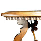 17th Century Style Solid Italian Walnut Refectory Writing Table with Dentil Edge & Lyre Base