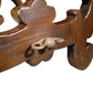 17th Century Style Solid Italian Walnut Refectory Writing Table with Dentil Edge & Lyre Base