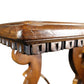 17th Century Style Solid Italian Walnut Refectory Writing Table with Dentil Edge & Lyre Base