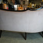 Rare Antique Victorian Walnut Parlor Corner Sofa Settee Couch